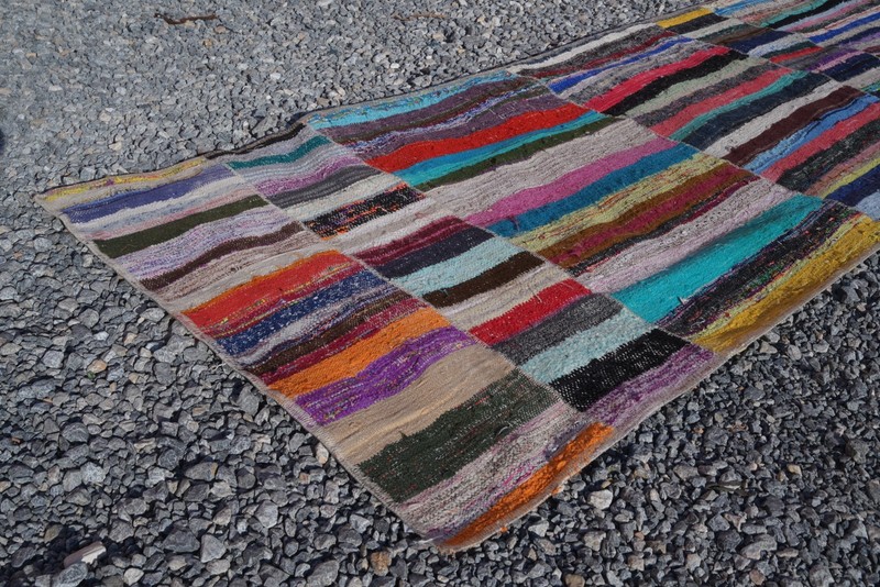 Turkish Kilim Runner Rug 3x16 ft Vintage Handmade Farmhouse Extra Long Rug 833 gallery