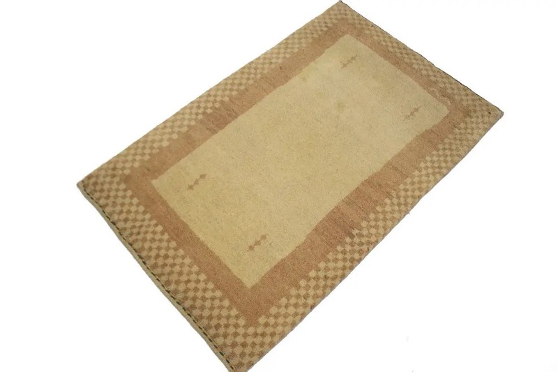 HandmadeTribal Bordered Oriental Rug 3x4 Ft Entryway Accent Carpet Home Decor gallery