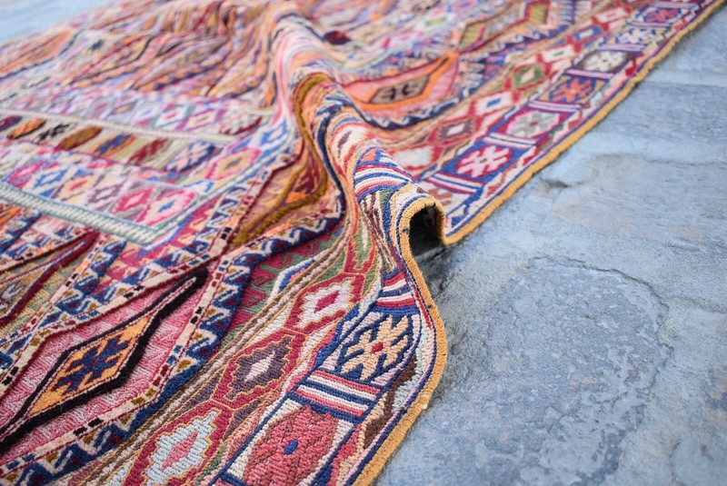 4'6 x 5'9 Fine quality handmade afghan moshvani beljik area rug, Merino wool rug gallery