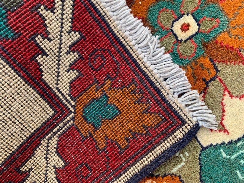 New Afghan Oriental Rug: Traditional Wool, Hand Knotted Map Rug (2x3 ft.) gallery