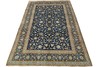 Vintage Oriental Rug 9’6” x 13’3” Blue Wool Traditional Hand-Knotted Carpet gallery