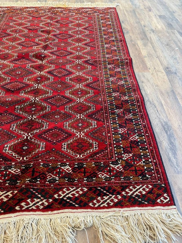 Vintage Turkmen Rug 50x84" | 50+ Yrs Old | MINT Unused | $90K Value | Hand-Knott gallery