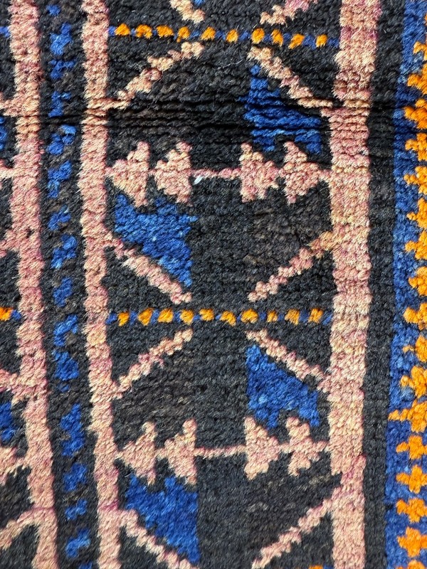 Vintage Beautiful Hand Knotted Afghan Prayer Wool Rug Carpet 167x105 Cm gallery