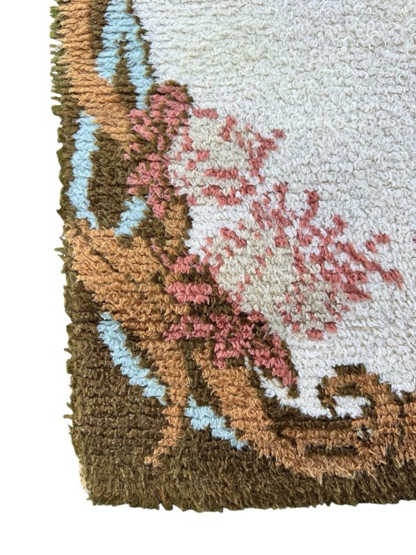 Vintage Ege Axminster A/S Denmark Country MCM Wool Rug w/Tag ~ NEEDS CLEANING gallery