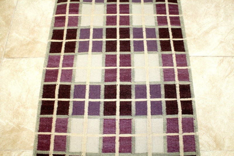 4X3 EXQUISITE MINT HAND KNOTTED VEGETABLE DYE ALL WOOL SHEERAZI KILIM RUG gallery