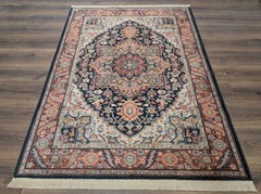 4×6 Karastan Navy Heriz Rug #700/701