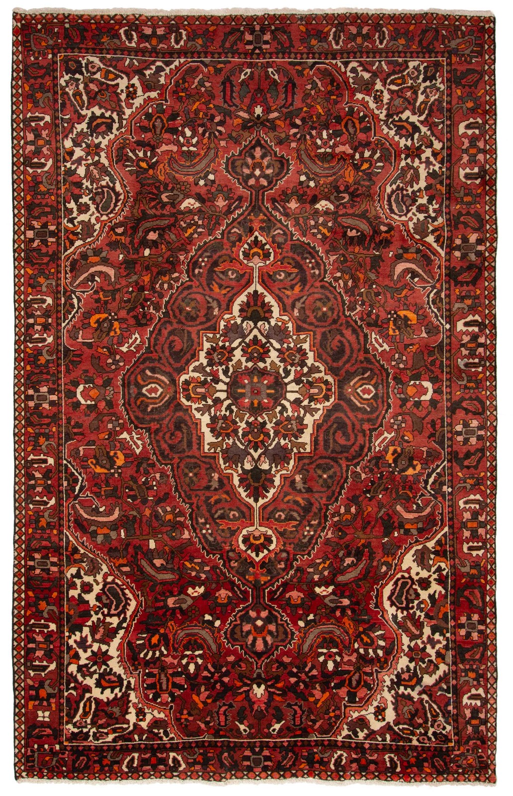 Vintage 6'10" x 10'8" Traditional Hand Knotted Vegetable Dye Wool Area Rug gallery