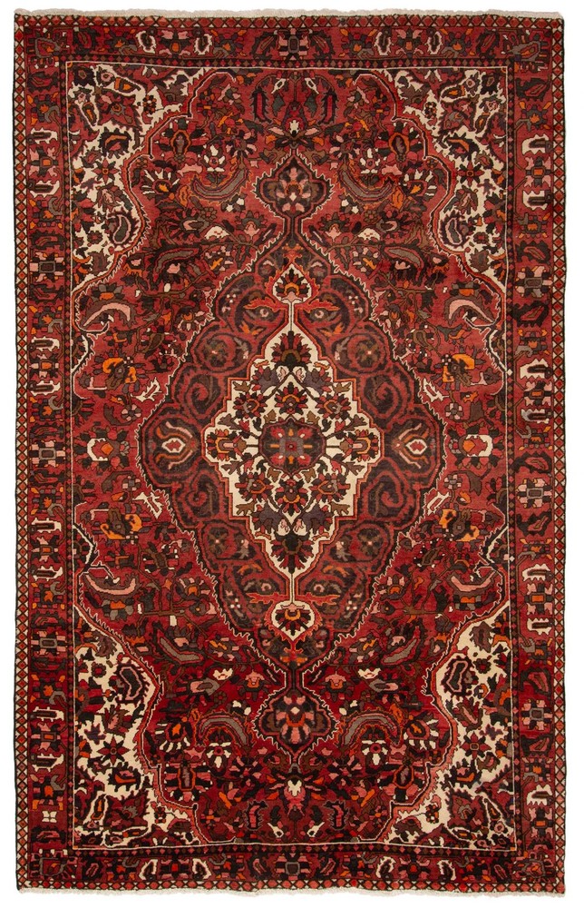 Vintage 6'10" x 10'8" Traditional Hand Knotted Vegetable Dye Wool Area Rug