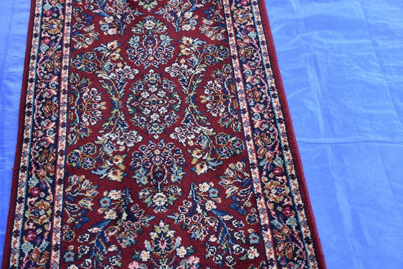 Karastan Runner 785 Red Sarouk 2.6x12.2 Special Order no Fringes Very Nice #YR gallery