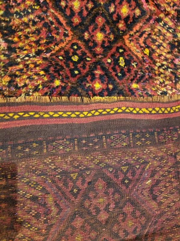 Exquisite Primitive Antique Cr1930-1939s Wool Pile Kurdish Runner Rug 3’10”x 11’ gallery