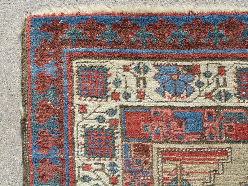 Exceptional Antique 19C Bakhshayesh / Bakhshaish Long Rug Runner Carpet 41x96" gallery