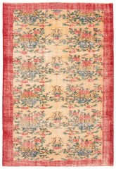 Vintage Traditional Hand-Knotted Area Rug 6’0″ x 8’8″ Oriental Wool Carpet
