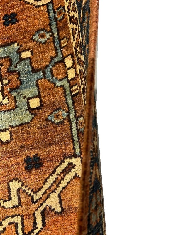 Rust Color Antique Hand-Knotted Wool Rug 10' X 13' gallery