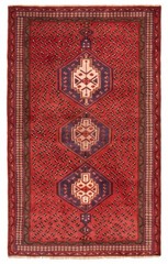 Vintage Traditional Hand-Knotted Area Rug 4’2″ x 6’9″ Oriental Wool Carpet