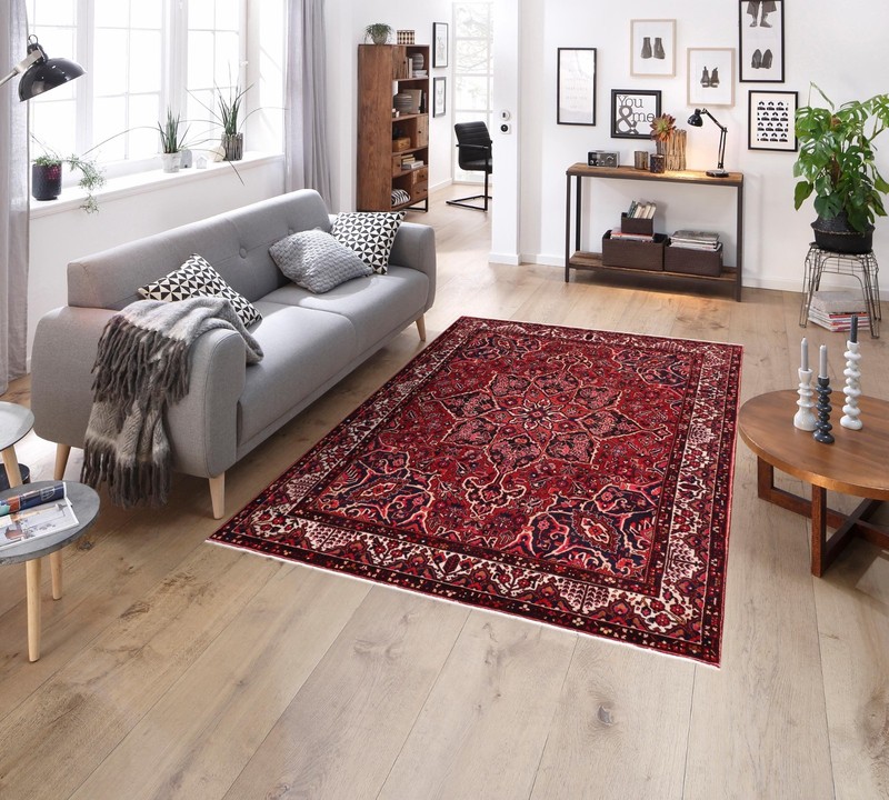 Bold & Beautiful Hand-Knotted Wool Area Rug - Geometric Medallion 10'6" x 12'3" gallery