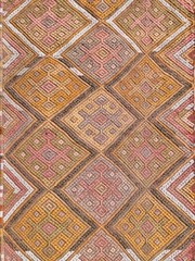Rare Vintage Turkish Nomad Embroidery, Hand Woven Area&Wall Rug, Bohemian Style