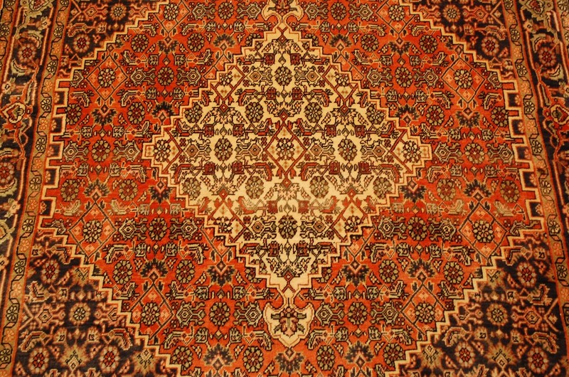NATURAL WOOL Old Oriental Rugs,Hand Woven,knotted size Approximately 3'6" x 5'2" gallery