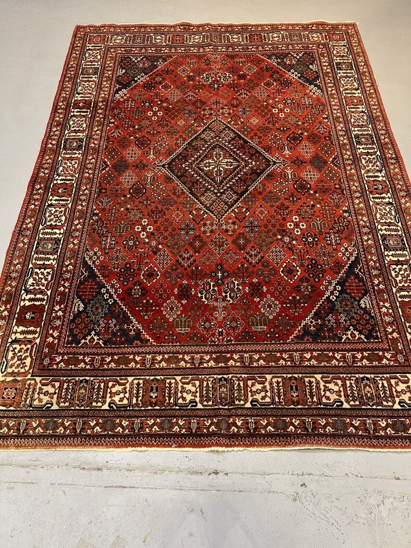 7.8x10.11 Distressed vintage Joshegan rug. Professionally Washed Low Pile. gallery