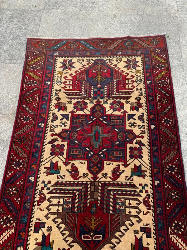 2'11'' x 15' Vintage Runner Natural Rug Village Rug Handmade Carpet.SKU:P1233 gallery
