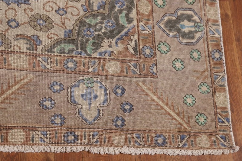 Overdyed Wool Brown Area Rug 6x9 Vintage Traditional Hand-knotted Room Size Rug gallery