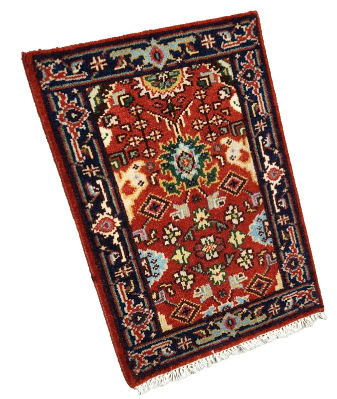 3'x2'1" ANTIQUITY NEW HAND KNOTTED CAUCASIAN KAZAK SERAPE TRIBAL WOOL RUG gallery