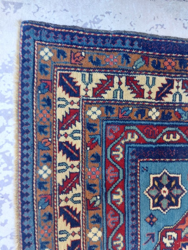 1850S Very Old Antique Kuba Rug Kazak shirvan Geometric Rug V Rare Finely Rug gallery