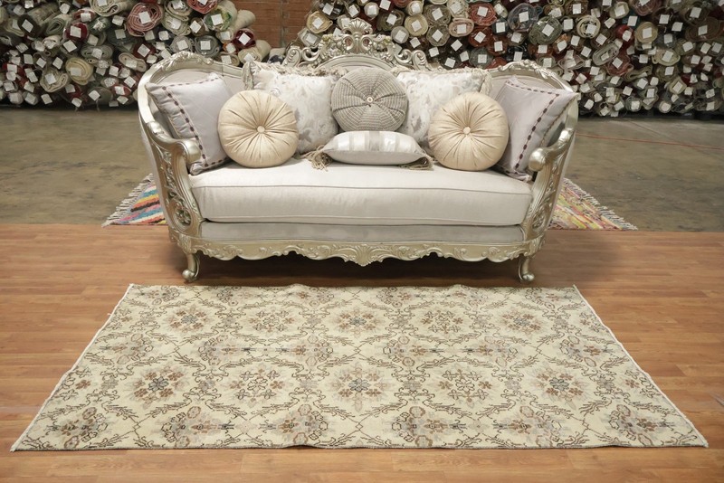 Anatolian Turkish Rug 4x7 Ft Hand-Knotted Elegant Vintage Oriental Wool Carpet gallery