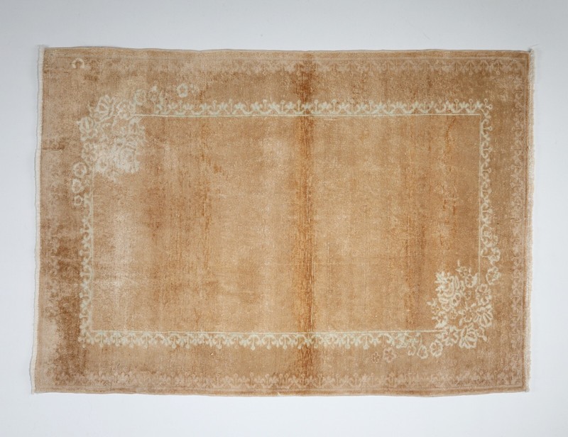 Modern Oushak rug, Soft color Rug,Small Size Hand knotted floor Rug gallery