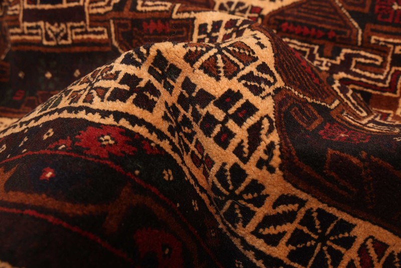 Vintage 3'8" x 6'4" Traditional Hand Knotted Vegetable Dye Wool Area Rug gallery