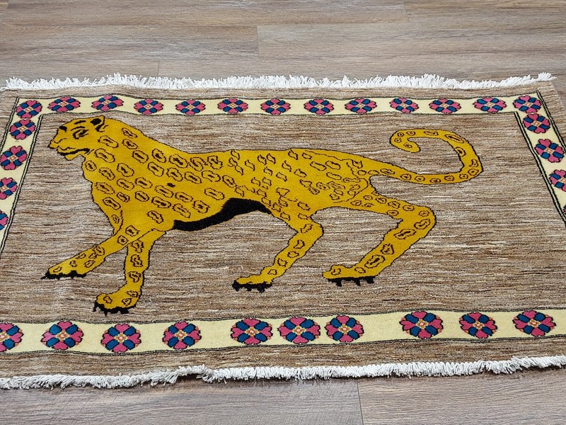 Anatolian Hunting(Lion)Turkish Rug , Turkish Lion Hunting Anatolian Rug 3x5 Ft gallery