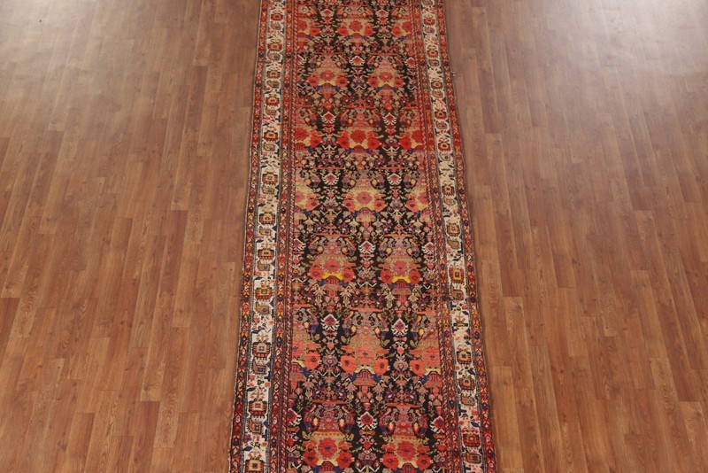 vegetable Dye Bidjar Traditional Runner Antique Rug 4'x15' Handmade Wool Carpet gallery