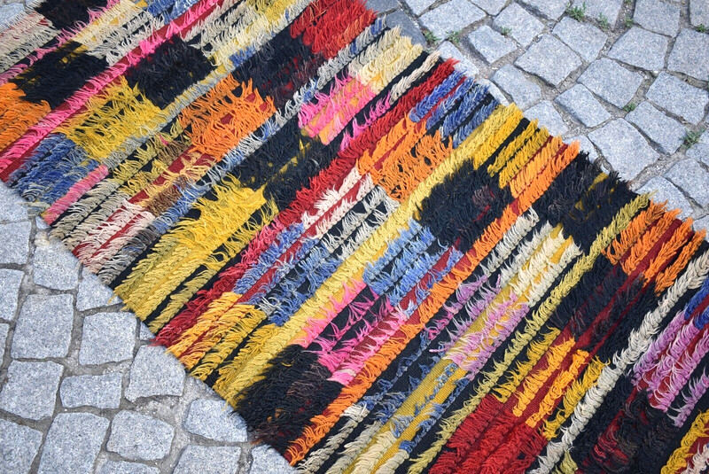 unique! Turkish Tulu Rug 2'6'' x 5'3'' ft Anatolian Primitive long Pile Tulu Rug gallery