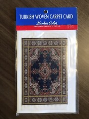 Turkish EUROPEAN Anatolia Miniature Woven Carpet Card Handy Craft Keskin Color