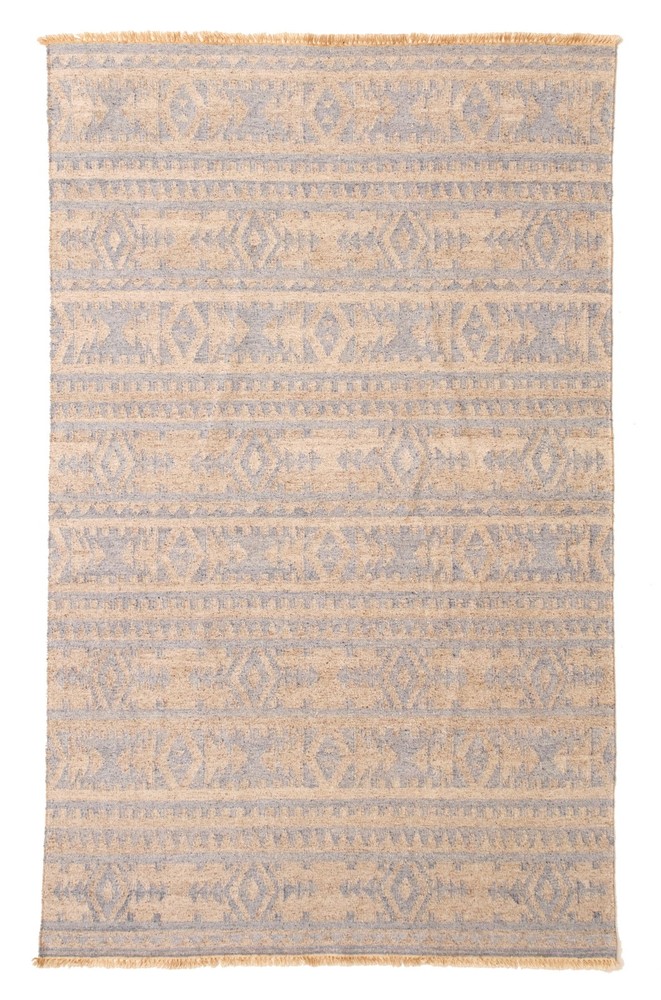 Vintage Hand Woven Area Rug 4'11" x 7'11" Traditional Wool Oriental Carpet