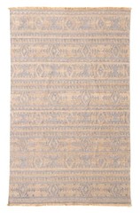 Vintage Hand Woven Area Rug 4’11” x 7’11” Traditional Wool Oriental Carpet