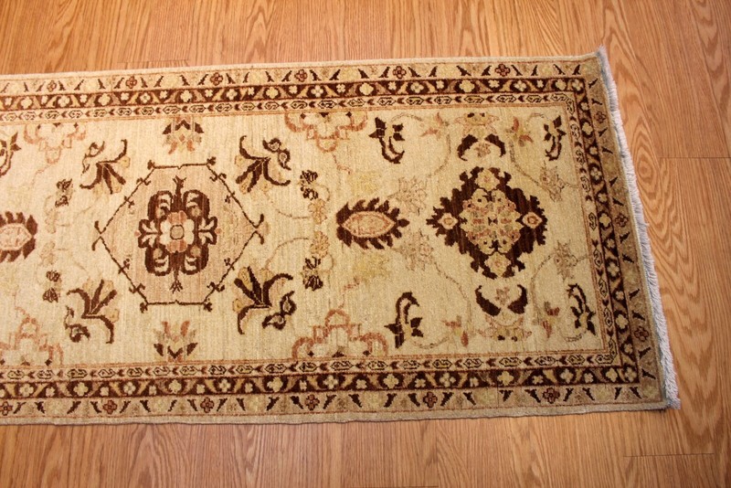 _HANDMADE_HALL-RUNNER_10 Ft. Long TOP OF THE LINE Natural Dyes Beige Color gallery