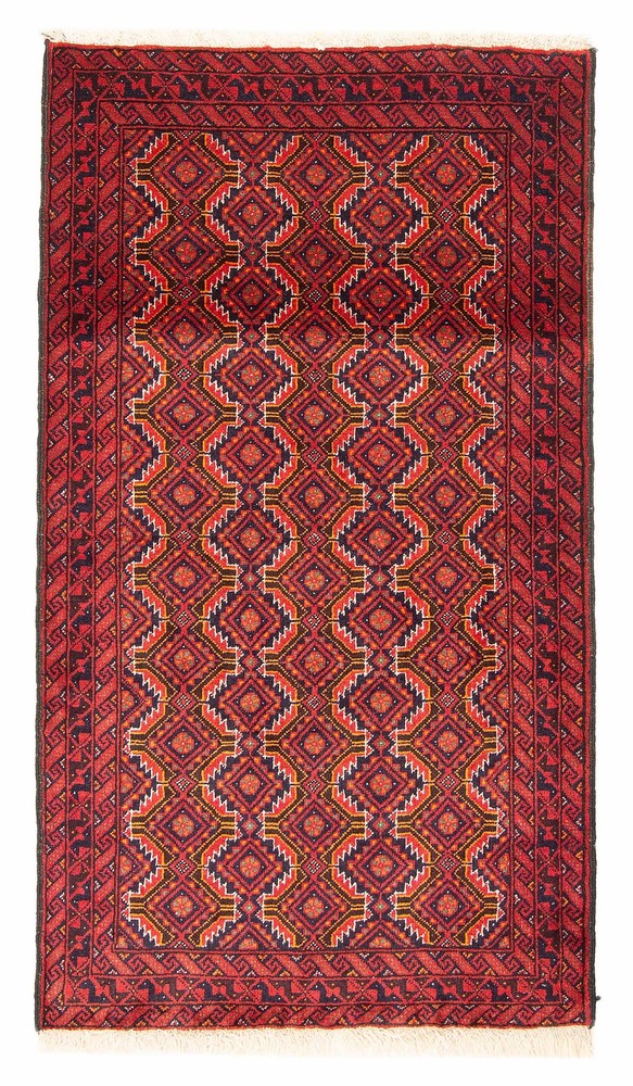 Vintage Traditional Hand-Knotted Area Rug 2'10" x 5'1" Oriental Wool Carpet