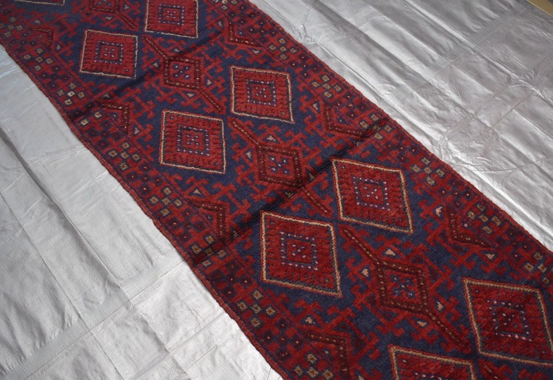 Antique Afghan Mushwani Runner Rug 2x11 Hand Knotted Wool Persian Style Hallway gallery