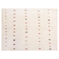 Minimalist Vintage Turkish Kilim Rug 190x254 cm | Large Area Rug 6x8 ft gallery