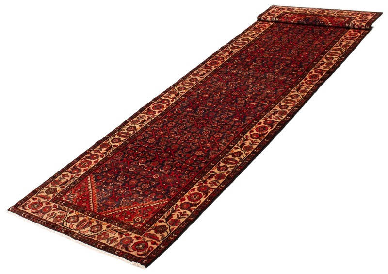 Vintage Hand-knotted Runner Rug 3'8" x 13'8" Traditional Oriental Wool Carpet gallery
