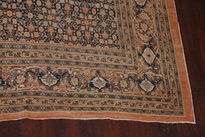 Pre-1900 Vegetable Dye Tebriz Haj Jalili Palace Size Antique Rug 13x18 Carpet gallery
