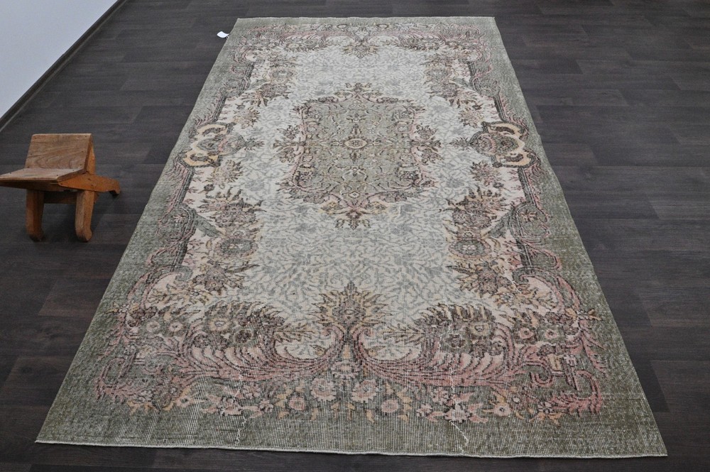 Oushak Turkish Vintage Rug 5x9 Kilim Rug Anatolian Handmade Boho Decor BEIGE