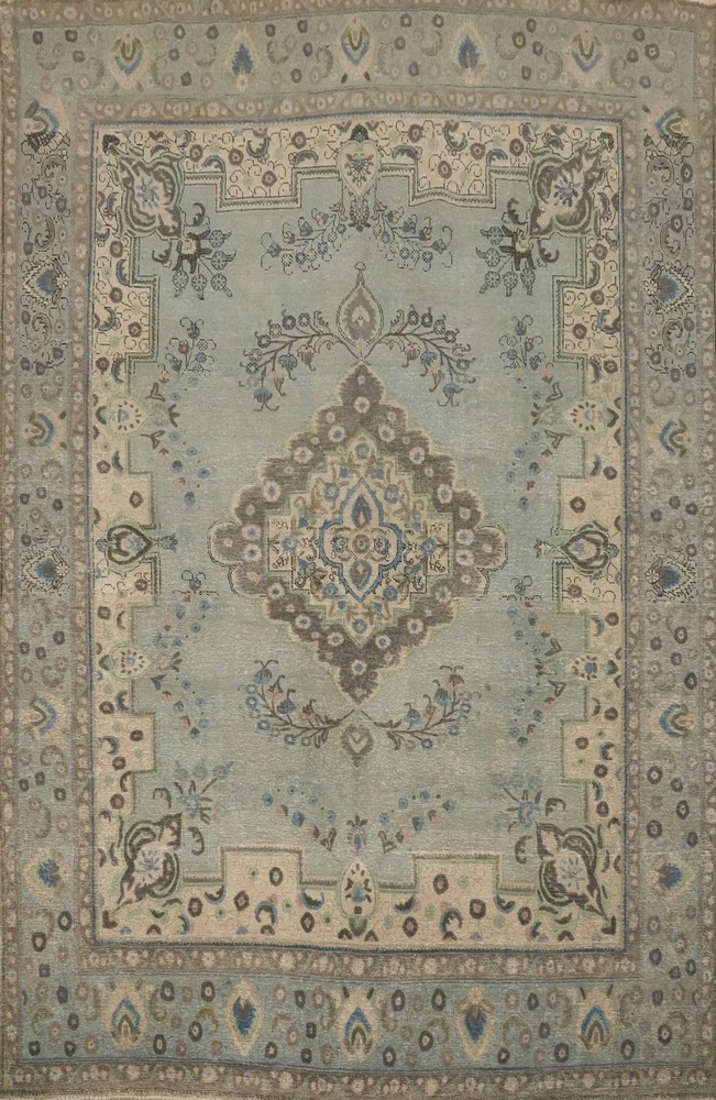 Handmade Wool Living Room Vintage Area Rug 10x12 Traditional OverDyed Carpet