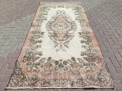 Vintage Rug, Anatolia Carpet, Distressed Rug, Floor Carpet Handmade Rug 55″x116″