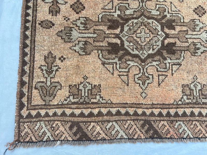 2'7 x 3'11 ft Vintage Afghan Rug Hand Knotted Wool Terracotta Tribal Carpet gallery