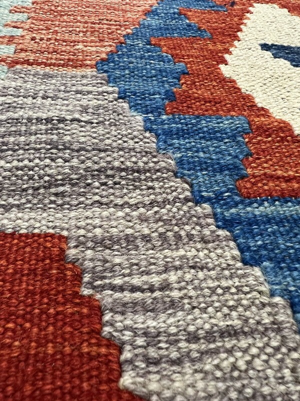 Vintage Kilim Traditional Hand Made Oriental Wool Kilim 4ftx3ft 114cmx85cm gallery