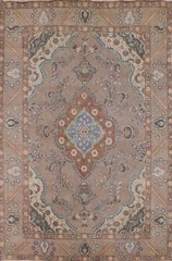 Overdyed Wool Brown Area Rug 6×9 Vintage Traditional Hand-knotted Room Size Rug