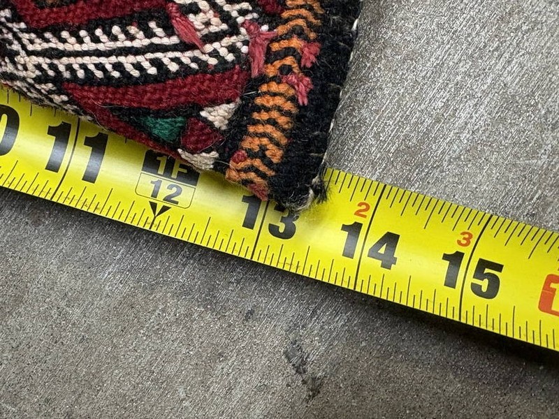 VINTAGE HANDCRAFTED KILIM MOROCCAN TRIBAL LUMBAR PILLOW EXCELLENT CONDITION gallery