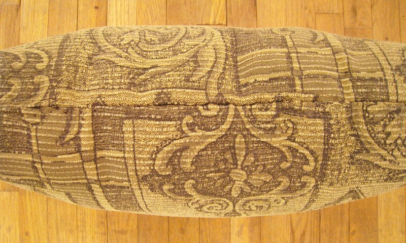 Vintage Floro-Geometric Fabric Pillow; size 1'8” x 1'6” with FREE SHIPPING! gallery