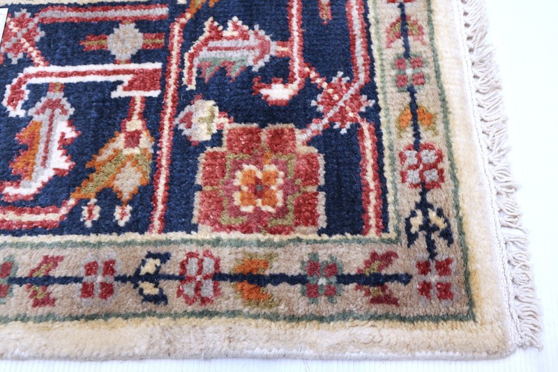 Vintage Geometric Area Rug 8'0" x 9'11" Traditional Hand-Knotted Wool Carpet gallery